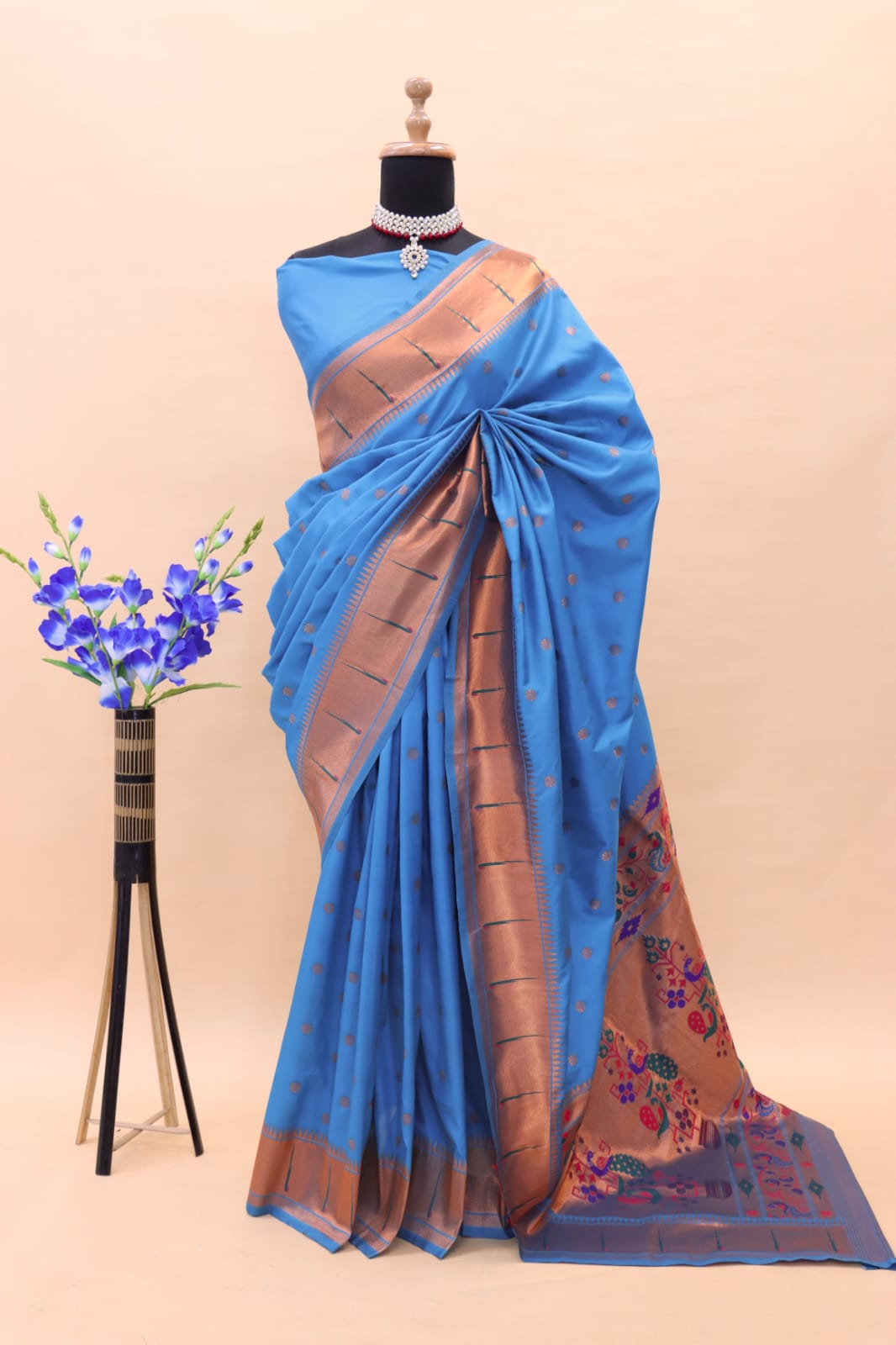 Kunjan Paithani Pure Silk Non Catalog Sarees Catalog